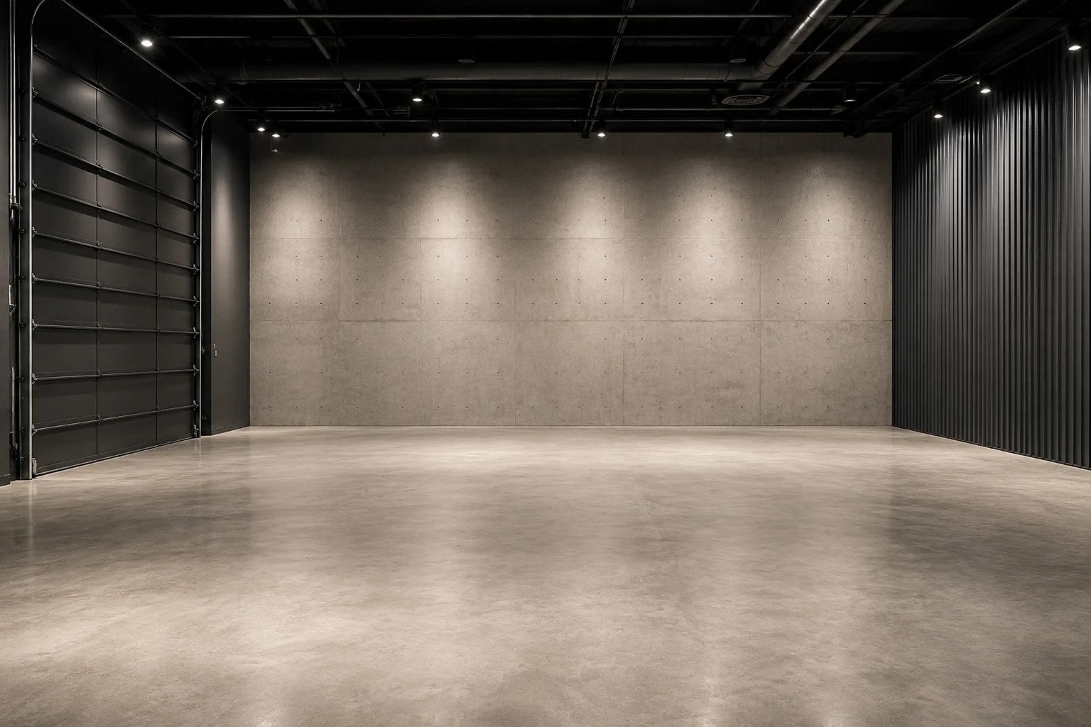 Industrial concrete showroom background option