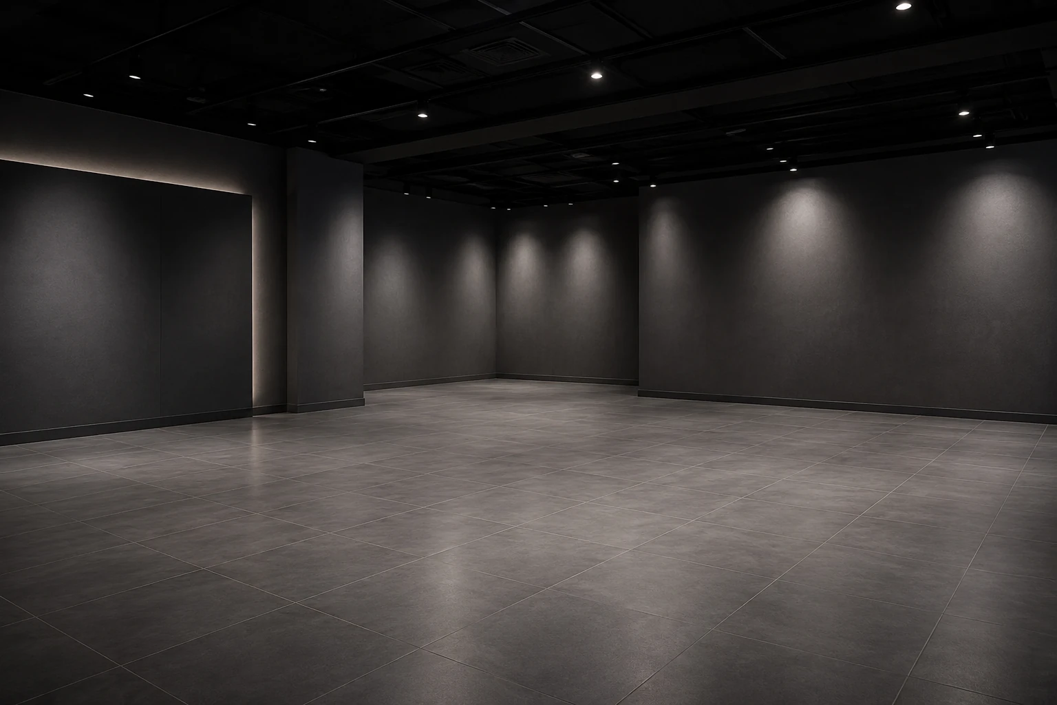 Moody dealer gallery showroom background option